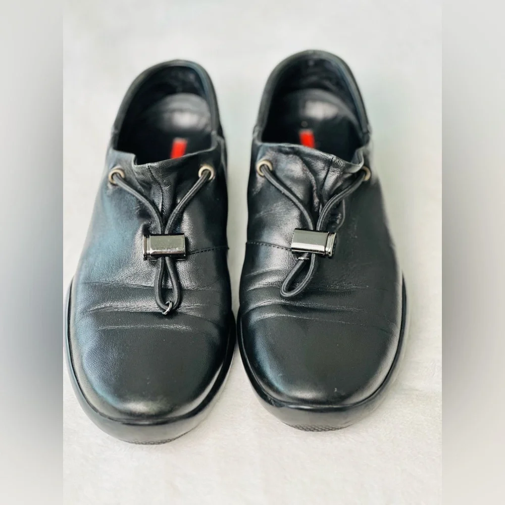 Prada Toblach Men’s Leather Sneakers Size 37
